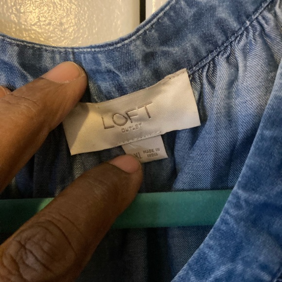 Long sleeve denim blouse - Picture 3 of 5